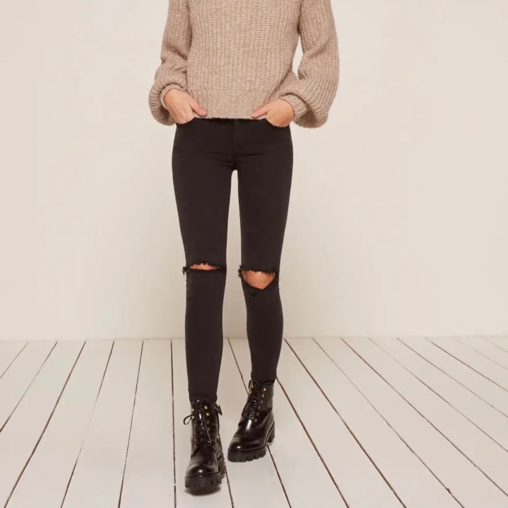 Harper Mid Rise Skinny Jeans